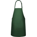 F33L Signature Hunter Green Long No Pocket Bib Apron